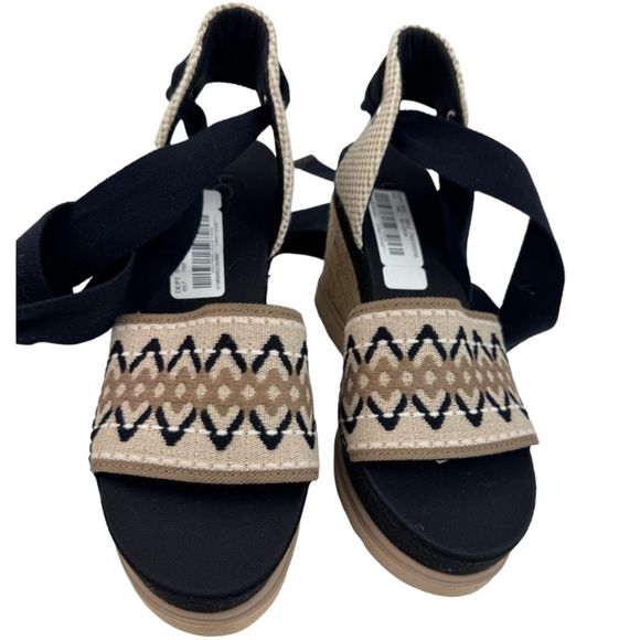 UGG Abbot Ankle Wrap Wedge Sandal Women's Size 8.5 NWT No Box - Picture 7 of 13